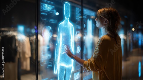 Interactive Holographic Display Engaging User in Fashion Technology
