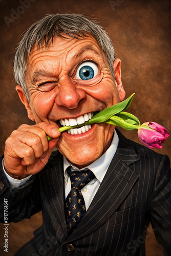 Karikatur / Frauenheld