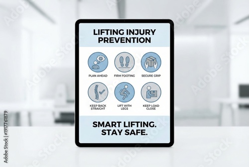 Effective lifting strategies for injury prevention featuring clear visual guidelines to maintain proper posture and secure grip ensuring safe practice in physical activities