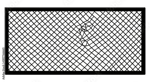 Black Metal Wire Mesh.