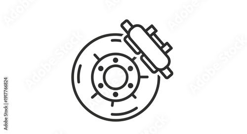 Brake Rotor and Caliper.