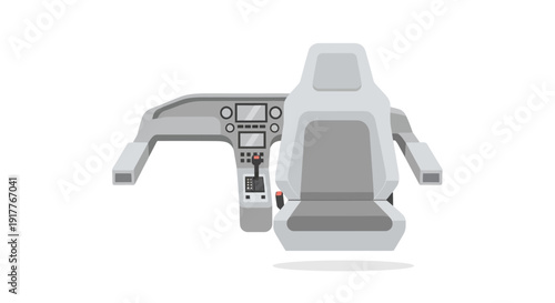 Car Interior Design Mockup.