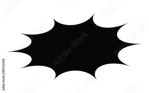 Expressive burst highlight label – A bold and eye-catching burst shape designed to highlight promotions, prices, announcements, and key messages in posters, banners, ads, and modern graphic layouts