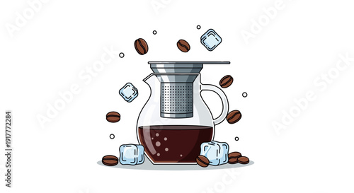 Coffee Maker with Coffee.