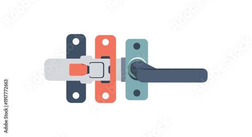 Door Lock Mechanism Parts.