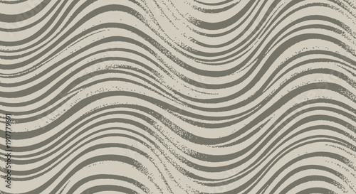 Elegant wavy pattern with soothing beige and gray tones