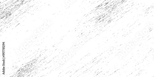 A minimalist black and white abstract texture featuring diagonal hatch marks and a heavy grain effect use as a mask, overlay, or background to create a weathered.