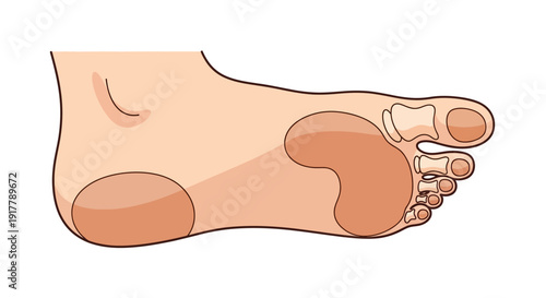 Human Foot Pressure Points.