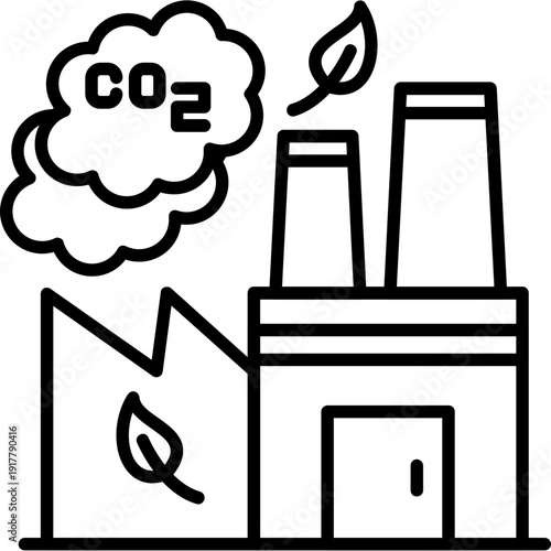 Carbon Dioxide Icon