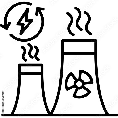 Nuclear Energy Icon