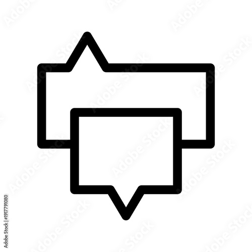 Group Chat Icon Vector Symbol Design Illustration