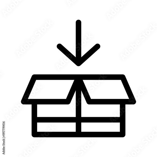 Packing Icon Vector Symbol Design Illustration