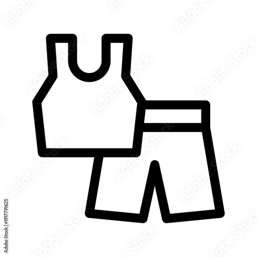 Gym Wear Icon Vector Symbol Design Illustration