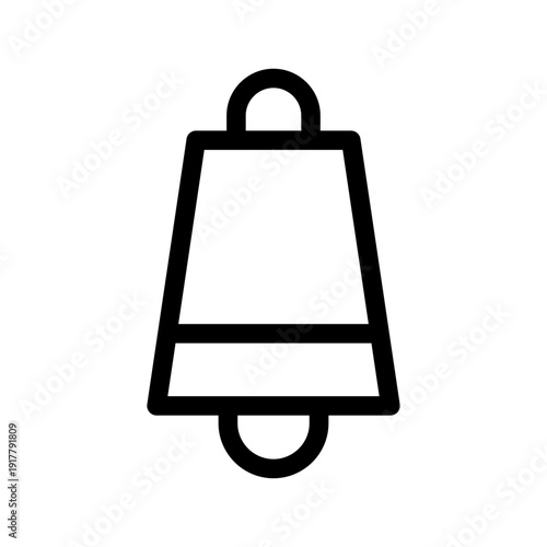 Cowbell Icon Vector Symbol Design Illustration