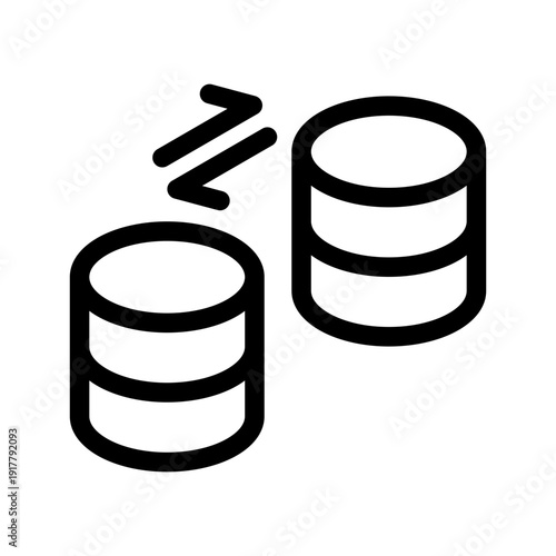 Database Icon Vector Symbol Design Illustration