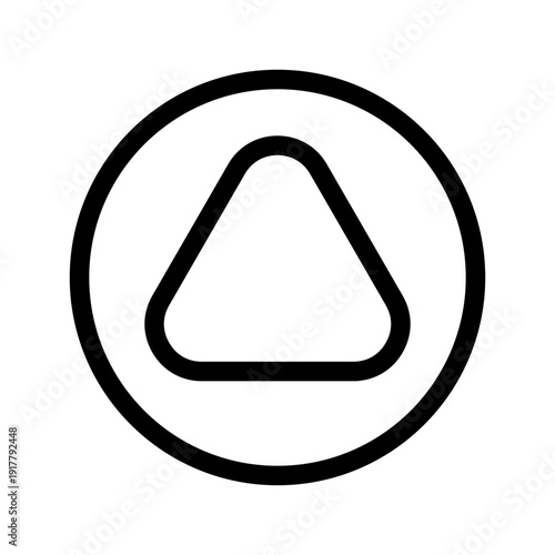 Triangle Icon Vector Symbol Design Illustration