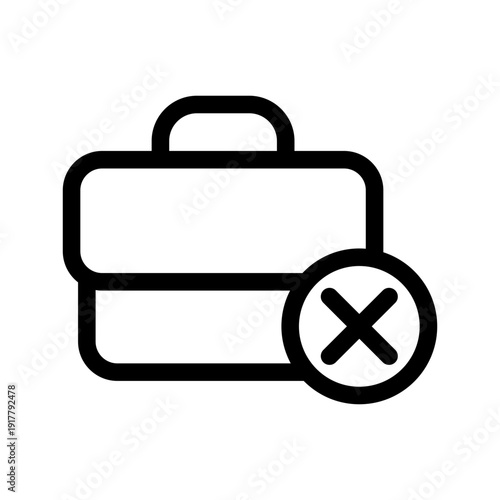 Unemployment Icon Vector Symbol Design Illustration