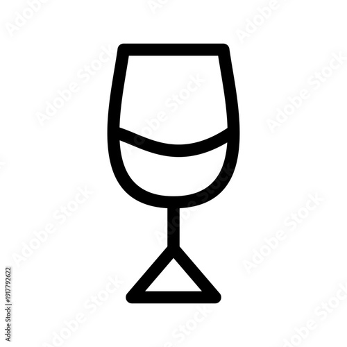 Glass Icon Vector Symbol Design Illustration