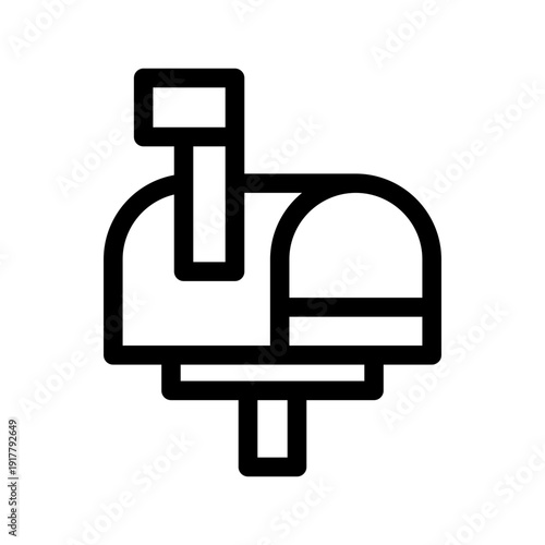 Mailbox Icon Vector Symbol Design Illustration