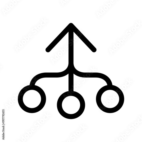 Diversification Icon Vector Symbol Design Illustration