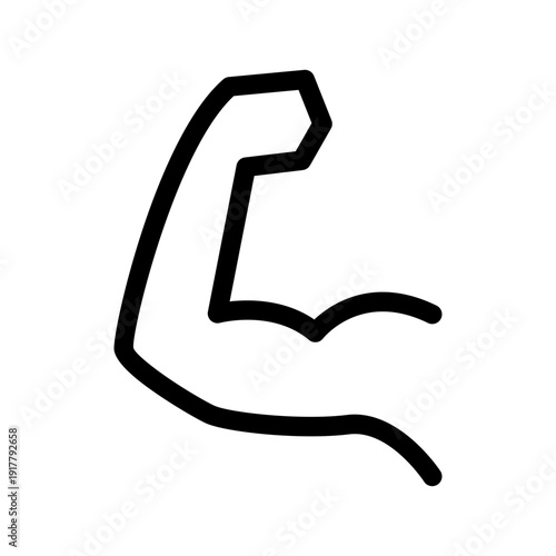 Muscles Icon Vector Symbol Design Illustration