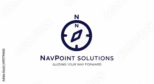 Compass Logo Design for Navigation Business.