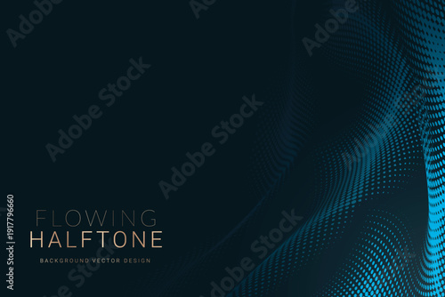 Futuristic halftone background