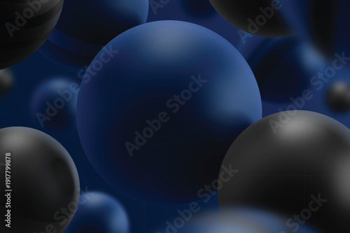 Three-dimensional spheres background