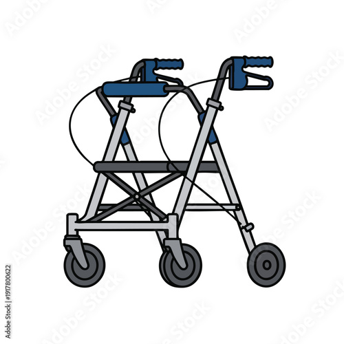 Reliable Medical Walker for Elderly and Rehab Patients