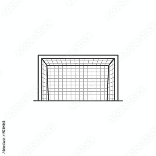 Minimalist Soccer Goal Structure for Sports Facilities and Training Fields