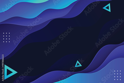 Gradient wavy background