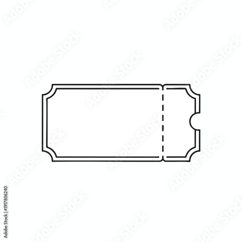 Elegant Vintage Ticket Stub for Events Celebrations and Promotions