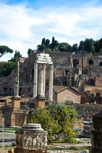 Wallpaper Mural Columns of a Roman temple in the Imperial Forum in Rome Torontodigital.ca