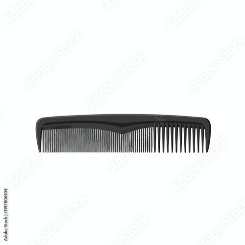 Black Tooth Comb with Fine Teeth for Hair Grooming and Styling