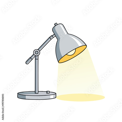 Modern Adjustable Desk Lamp with Bright Light for Workspace or Study Area