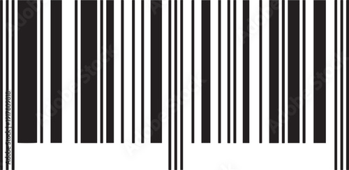 Black and white vertical barcode pattern with varying line widths