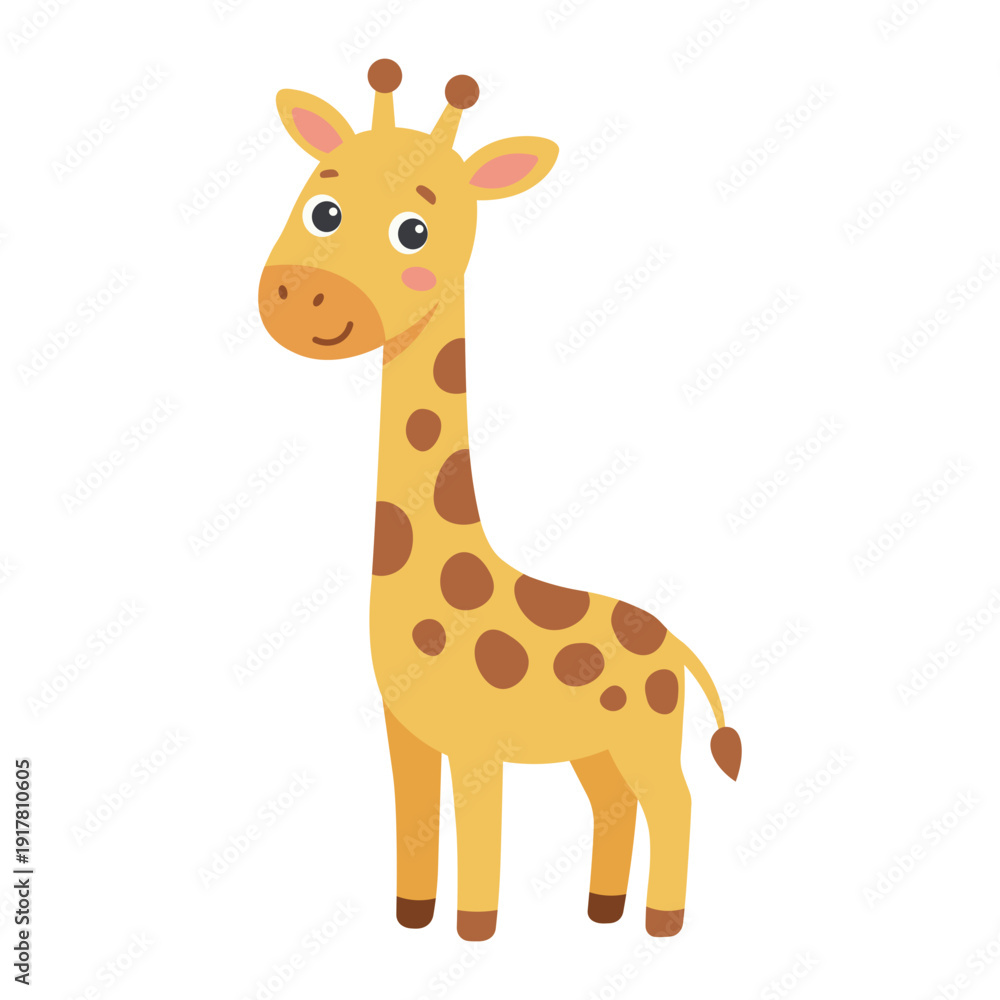 Obraz premium Cute World Wildlife Flat Vector