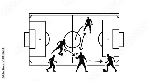 Soccer players in action on field.