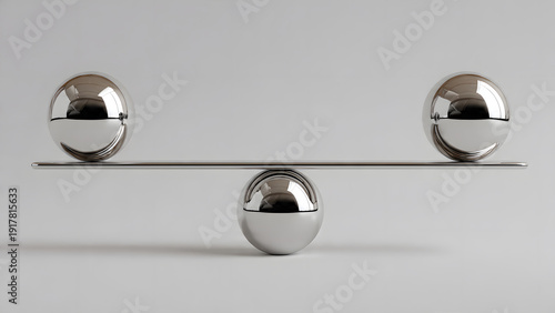 Balls in Equilibrium Balancing on a Metal Beam