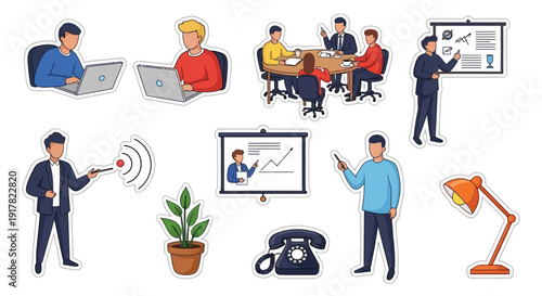 Business People Office Work.