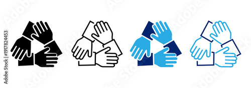Fotografia Teamwork icon set