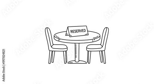 Simple Illustration of Reserved Table Setting.