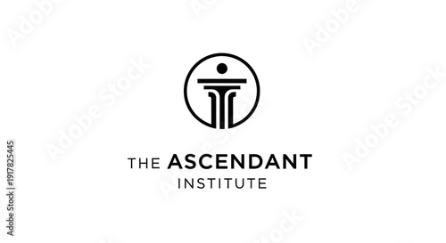 The Ascendant Institute Black Logo Design.