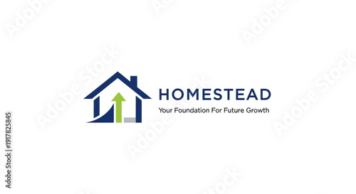 Homestead Logo Design with House Icon.