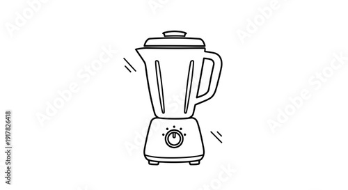Simple Line Drawing of Blender Appliance 2.