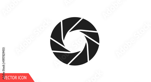 Camera Shutter Icon Vector Graphic Design.