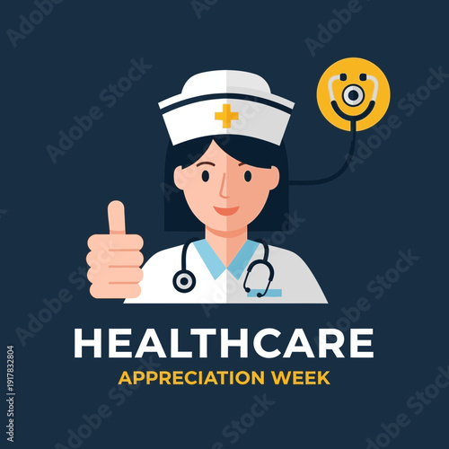 Empathetic Nurse Giving Positive Feedback During Healthcare Appreciation Week Celebration