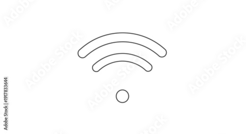 Simple WiFi Signal Icon Illustration Design.