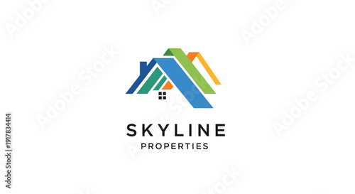 Skyline Properties Logo Design Element.