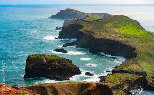 Historic lighthouse at eastern tip of Madeira.
